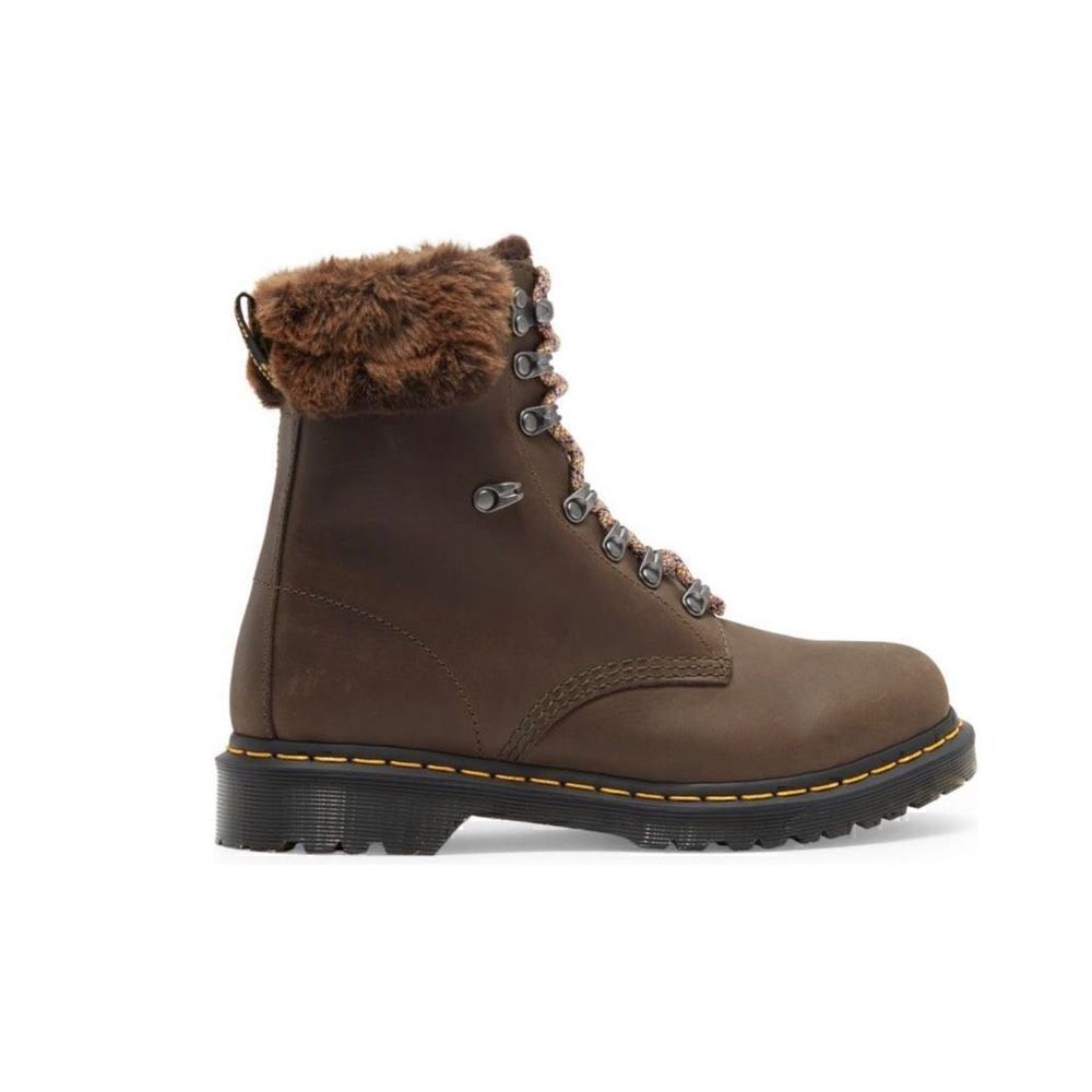 Dr. Martens | 1460 Serena Faux Fur Trim Boot - Picture 3 of 10